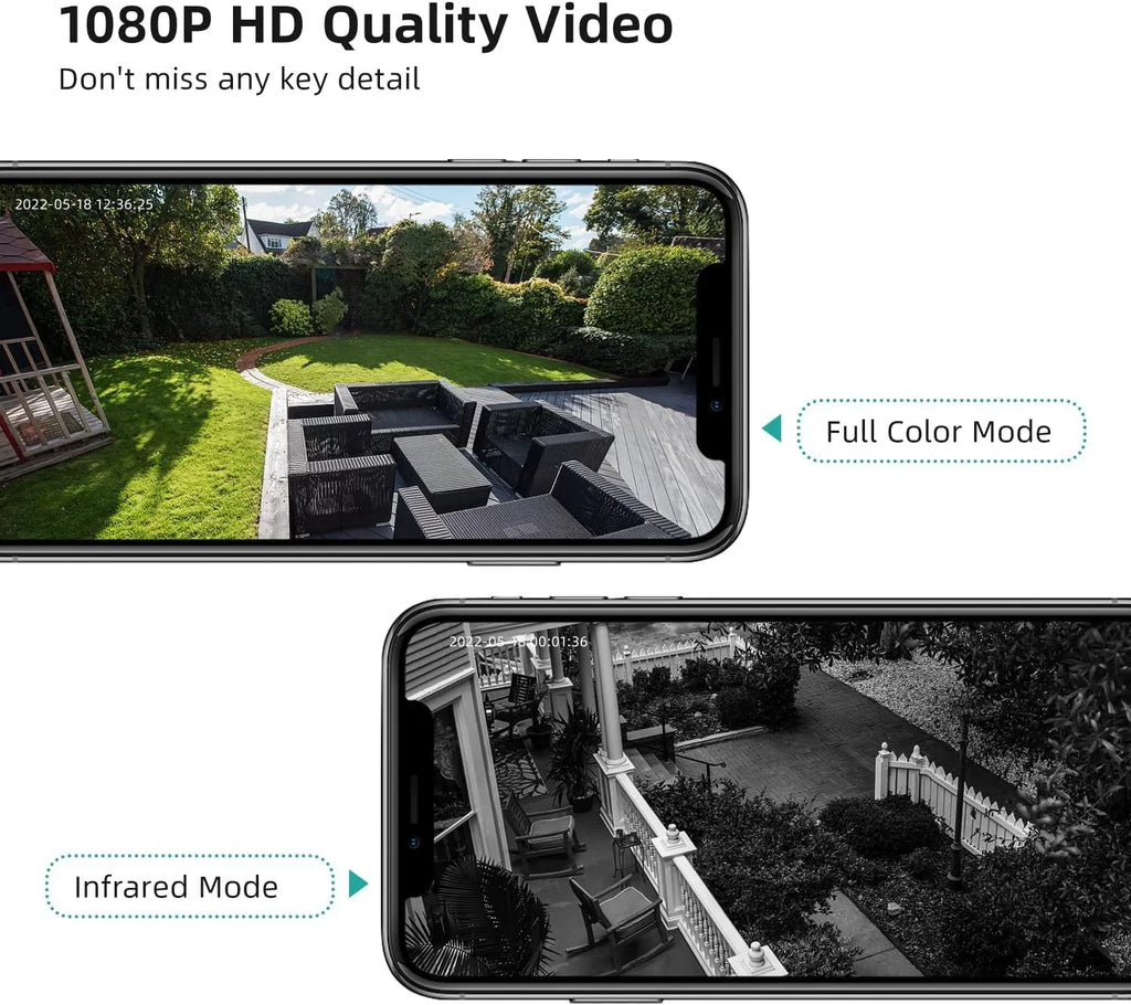 2K Wireless Security Camera Outdoor /Indoor with Spotlight & Siren,Rechargeable Battery Powered WiFi Home Surveillance Camera with Color Night Vision 2-Way Audio Motion Detection