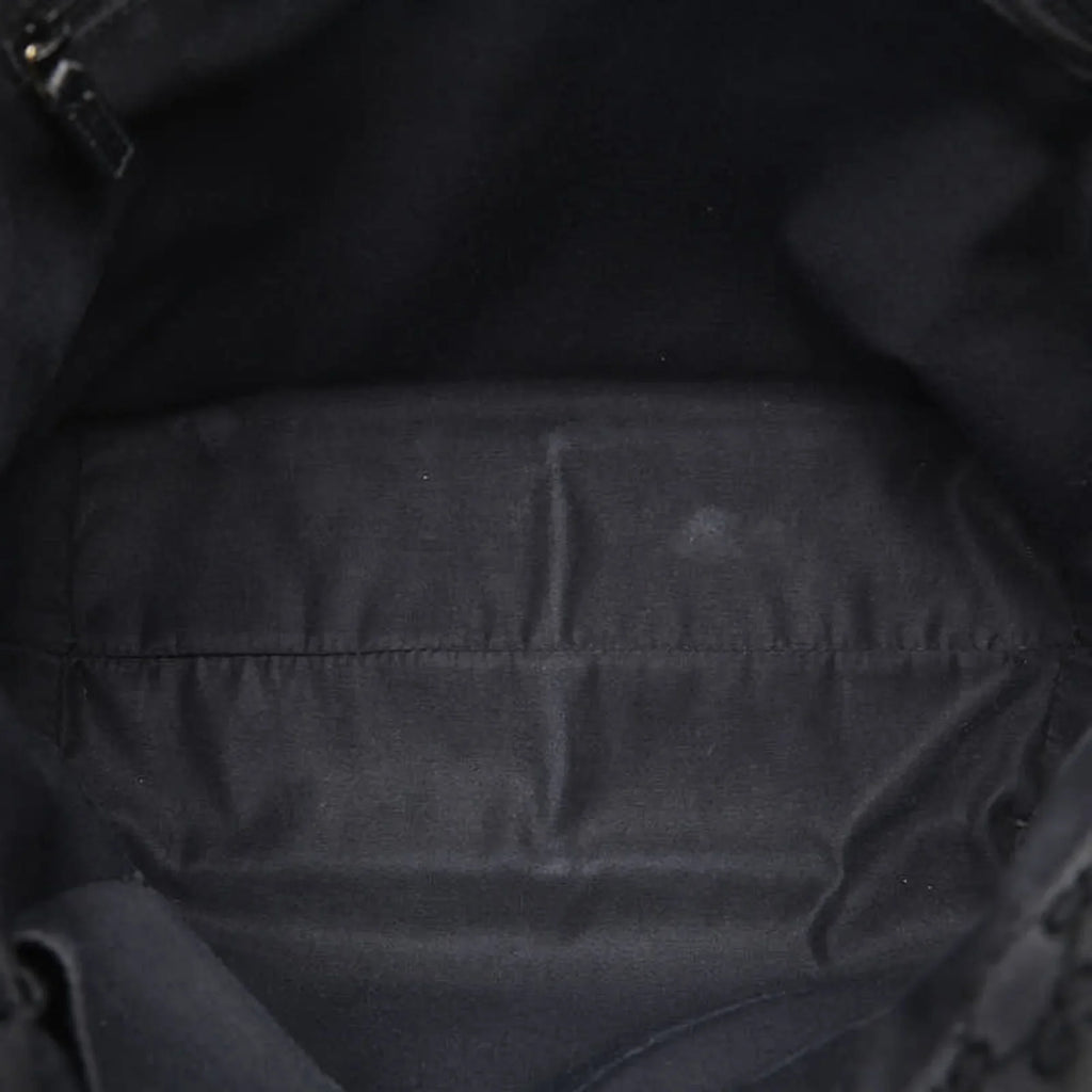 Pre-Owned Gucci Abbey Handbag Tote Bag 130739 Black Leather Women's  (Good)