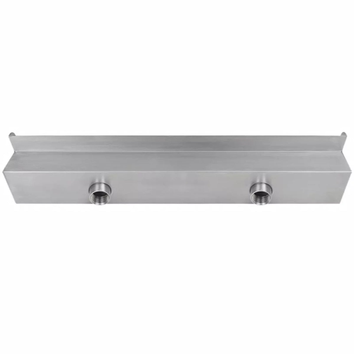 Dcenta Waterfall Pool Fountain Stainless Steel Descent Water Feature Spillway Garden  Pool Spa Fountain 23.6 x 4.5 x 3.1 Inches ( x  x )