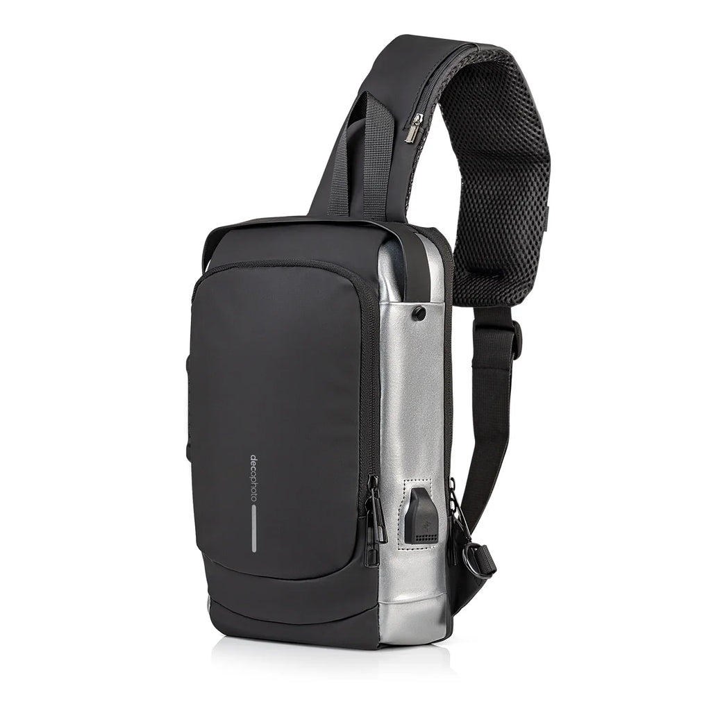 Sony  -Series Portable Wireless Speaker - Black Bundle with Deco Essential Sling Backpack, Anti-Theft Combo Zipper Lock, External  Charging, Waterproof