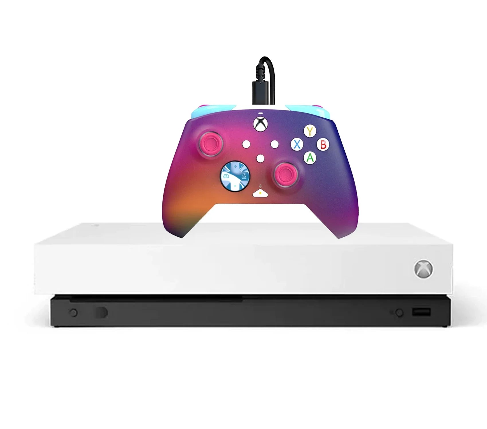 Microsoft Xbox One  White 1TB Gaming Console + 2 Controller   Bundle Used