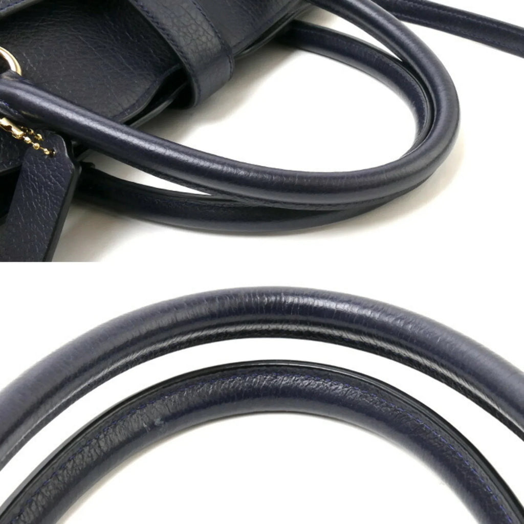 Pre-Owned  Mercer Satchel 30 2Way Shoulder Bag Navy 37575 Women's (Good)