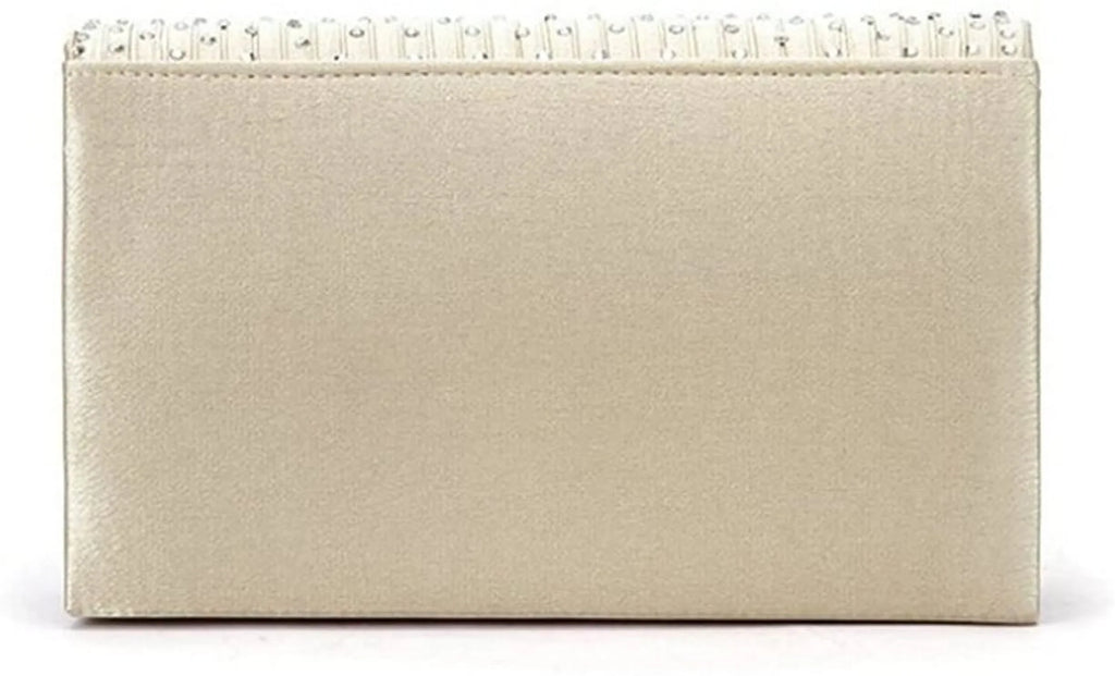 '-Story Women's Rhinestone Satin Frosted Evening Wedding Clutch Bag Handbag Purse