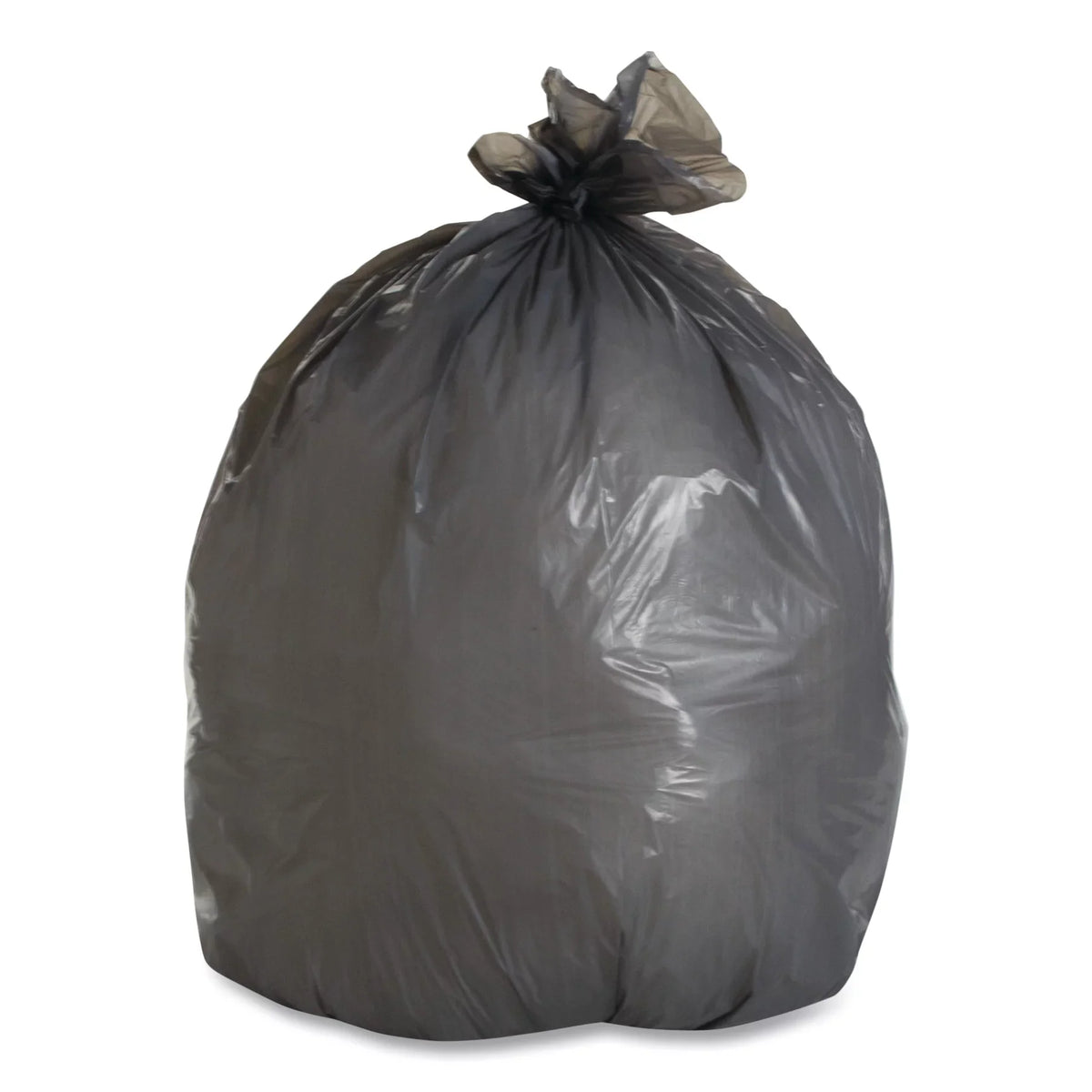 Boardwalk Linear Low Density Industrial Trash Bags, 56 gal, 1.3 mil, 43 x 47, Gray, 100/Carton