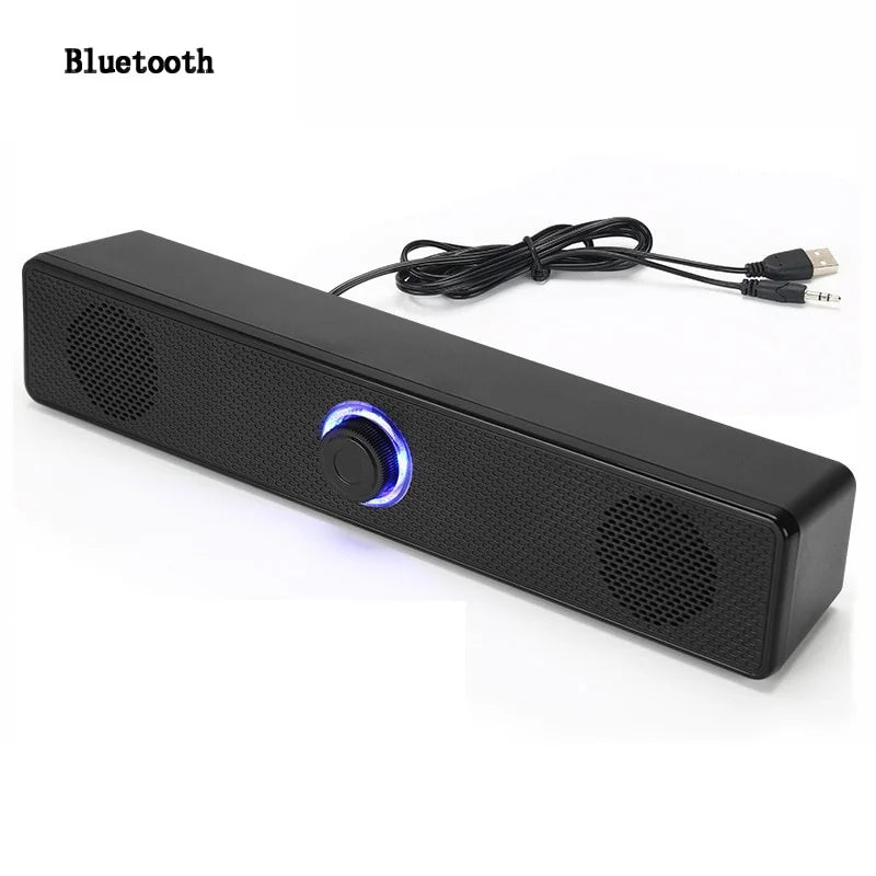Bluetooth 4D Surround Speaker Home Theater Sound System Computer Soundbar For  Subwoofer Wired Stereo Strong Bass