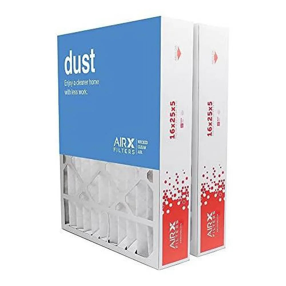 16X25x5  8   Furnace Air Filter Replacement For   , Dust 2-Pack, Made In The