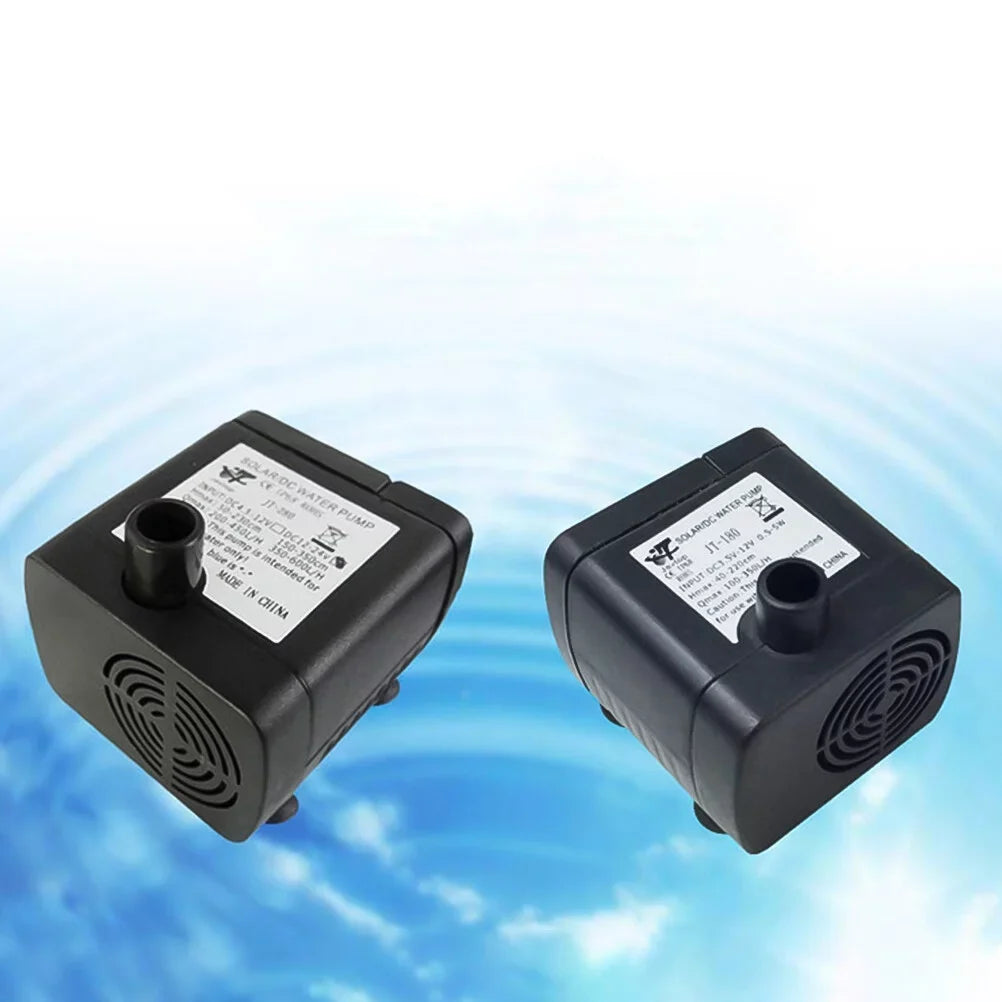 Gongxipen 1 Set 2W Solar Floating Fountain Miniature Garden Pond Fountain Outdoor Landscape Fish Pond Fountain Water Pool Aerobic Fountain for Pool Pond Garden (Black)