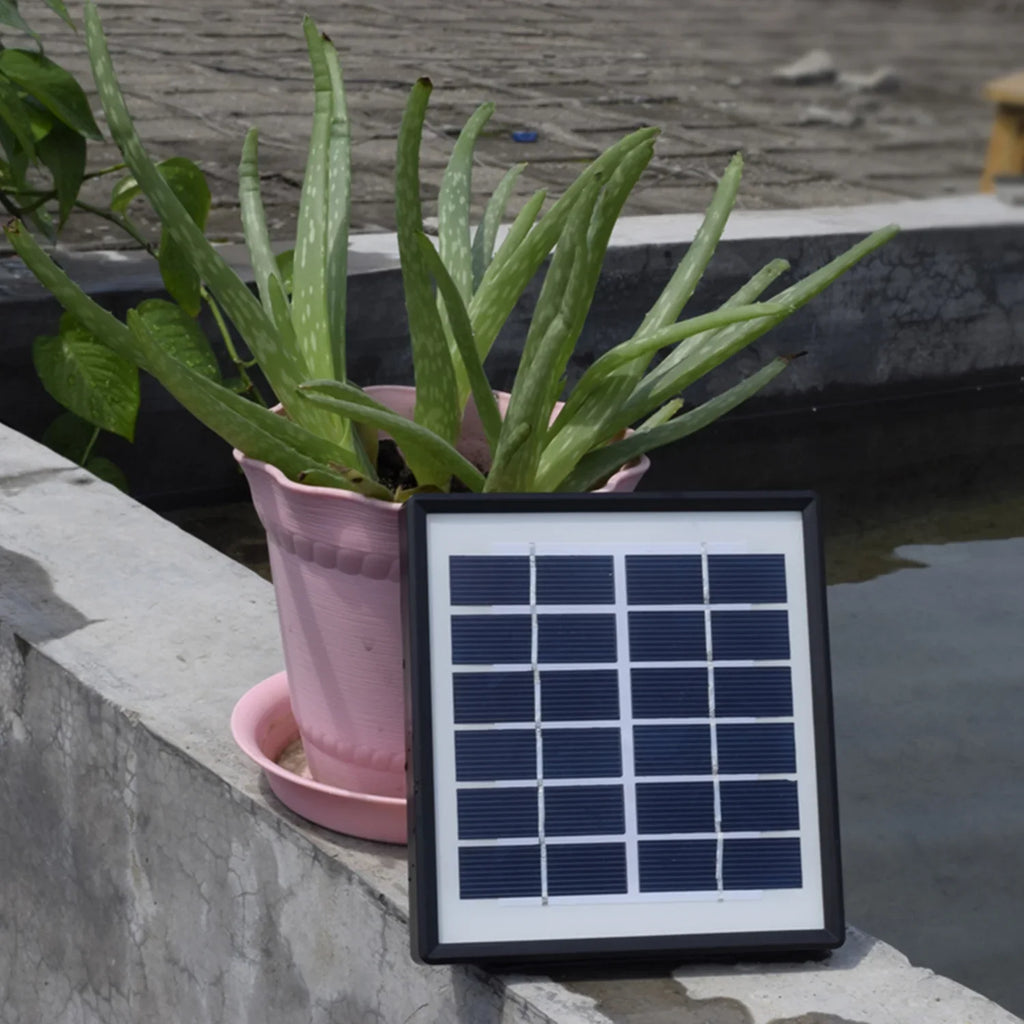 Yabuy  Aquarium Airpump, 1.5W Solar Pump for Pond Aeration Fountain