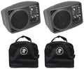 (2) Mackie  Powered Active  Monitor Speaker + (2) Mackie Travel Bags