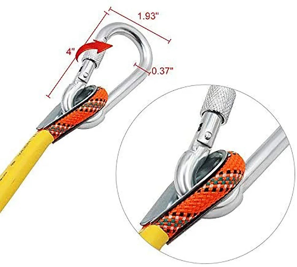 Outdoor Climbing Rope 50M(160ft) Static Rock Climbing Rope for Escape Rope Ice Climbing Equipment Fire Rescue Parachute