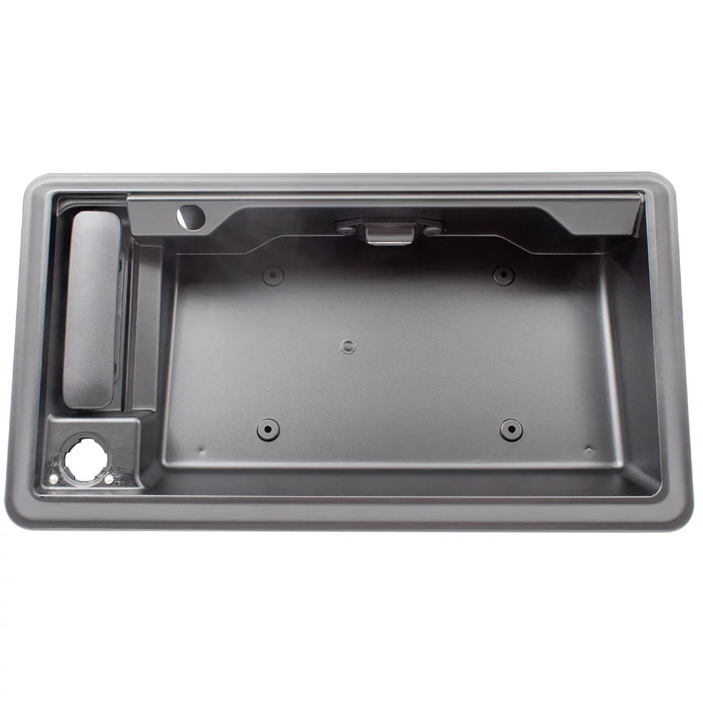 Brock Replacement Rear Back Door Outside Textured Passengers Handle w/ License Plate Bracket Compatible with 09-14 -Series Econoline Van w/ Camera 9C2Z15434A20BA