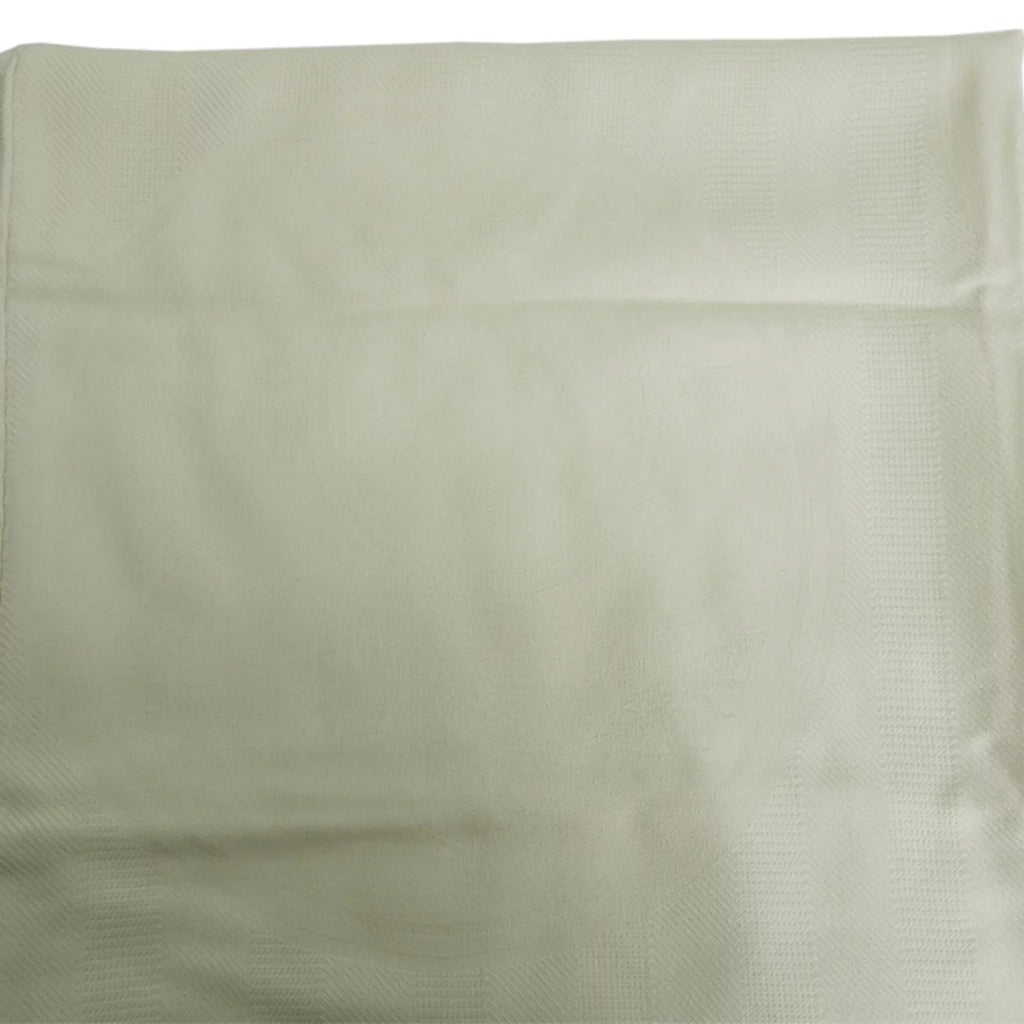 Pre-Owned Hermes  New Libris Stole Yvoire White  Women's (Like New)