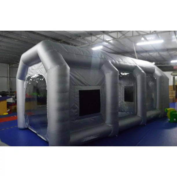 Inflatable Spray Painting Booth Car Paint Portable Cabin with 2 Blowers Tent External 19.6*9.8*8.2ft