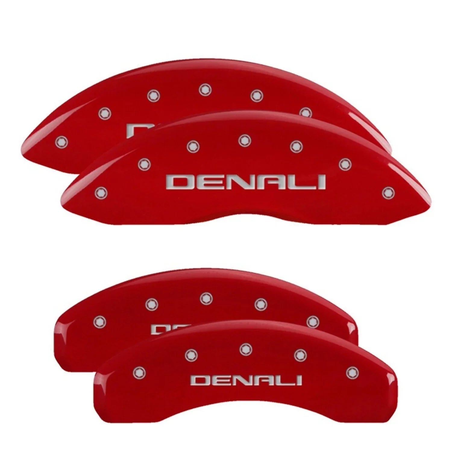 4 Caliper Covers Engraved Front & Rear  Red finish silver ch Fits select: 2013  300, 2012  300C