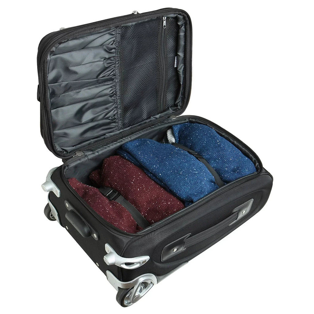 Black Philadelphia Eagles 21" Softside Rolling Carry-On Suitcase