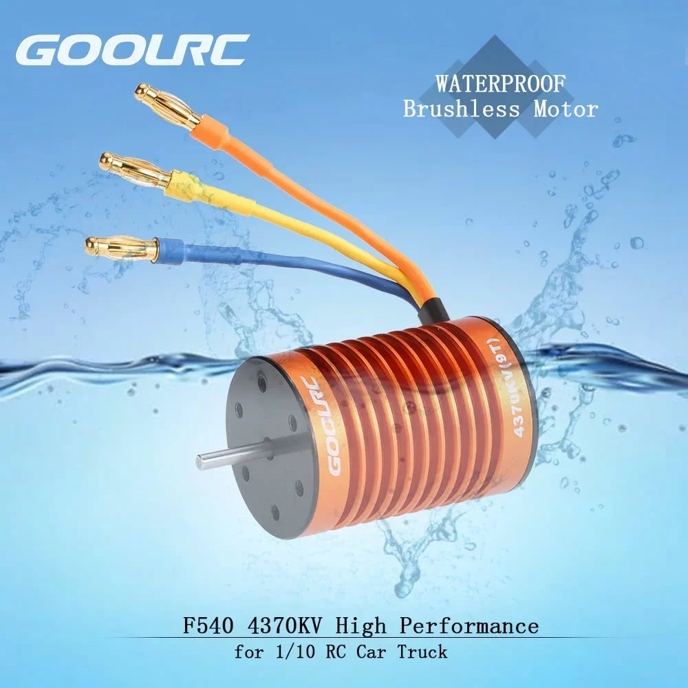 GoolRC Upgrade Waterproof  4370KV Brushless Motor with 45A  Combo Set for 110  Car Truck