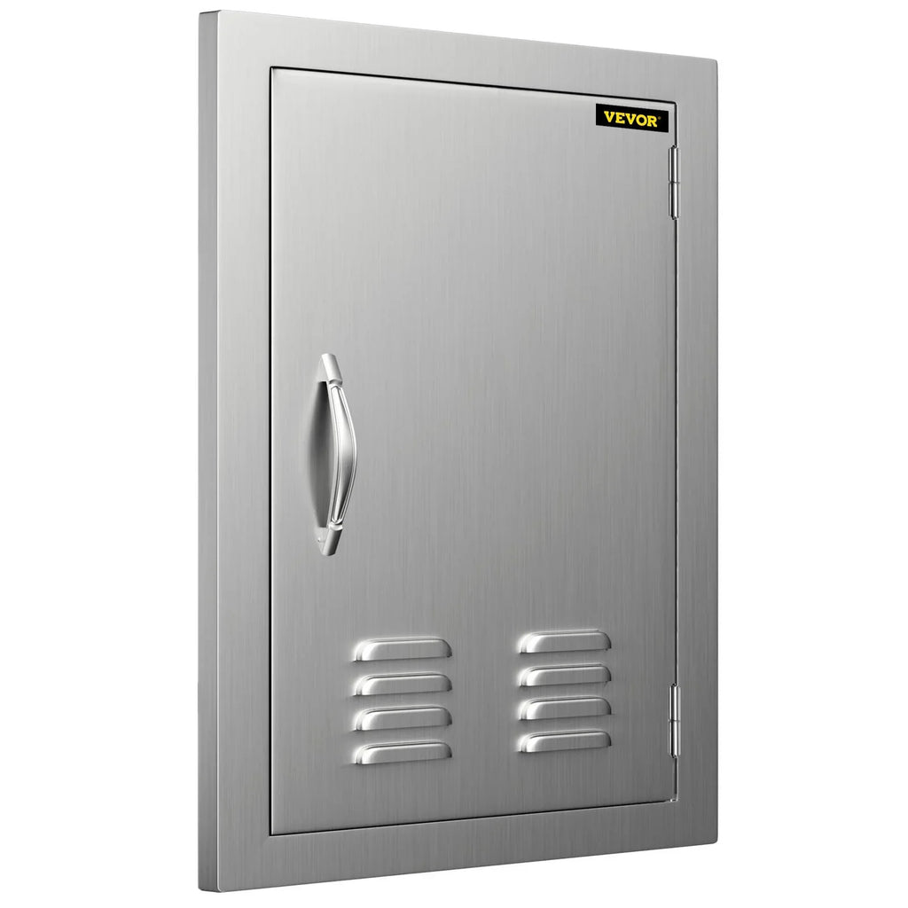 Access Door 17x24 inch Stainless Steel Single Vertical Island Door with Vents for Storage