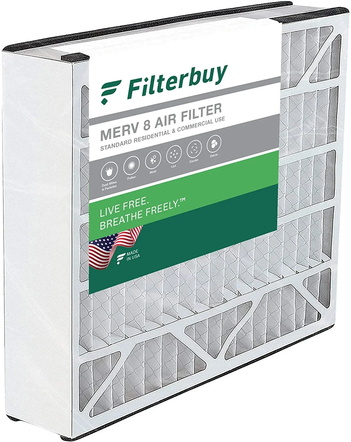 Filterbuy 20x20x5  8 Pleated   Furnace Air Filters for Trion Air Bear 255649-103 (1-Pack)