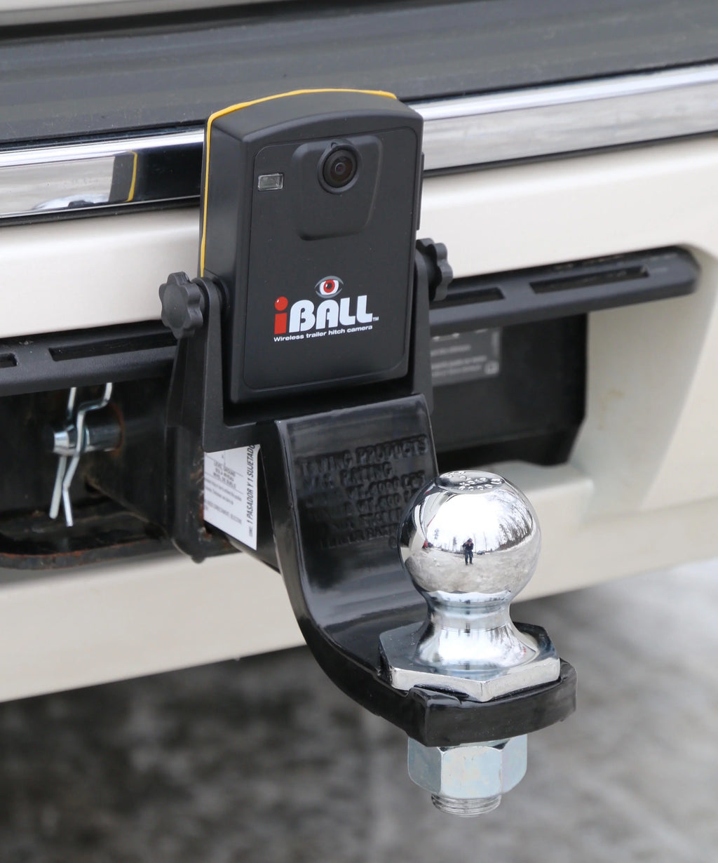 iBall Digital Pro Wireless Magnetic Trailer Hitch Rear View Camera  Monitor Fits Any Vehicle, Car or Truck