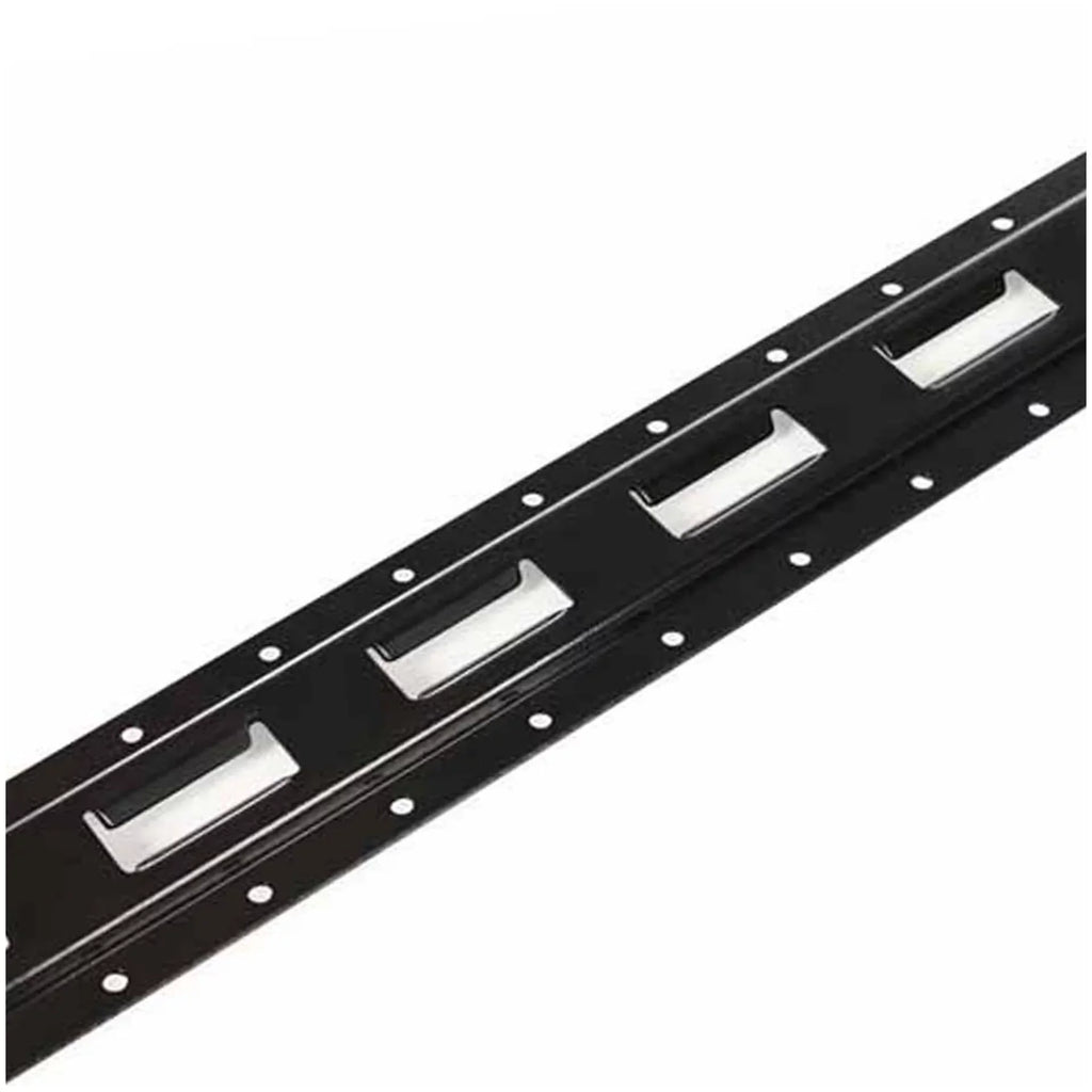 "6 Pack | 5'  Track Tie-Down Rail, Powder-Coated Steel ETrack TieDown | 5' Vertical -Track Bolt-On Tie Down Rail for Cargo on Pickups, Trucks, Trailers, Vans"