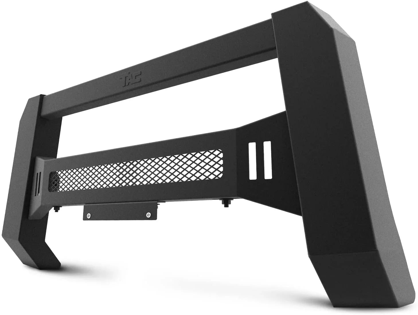 Modular Bull Bar Compatible with 2005-2023 Toyota Tacoma Pickup Truck Fine Textured Black (Predator Mesh Version)