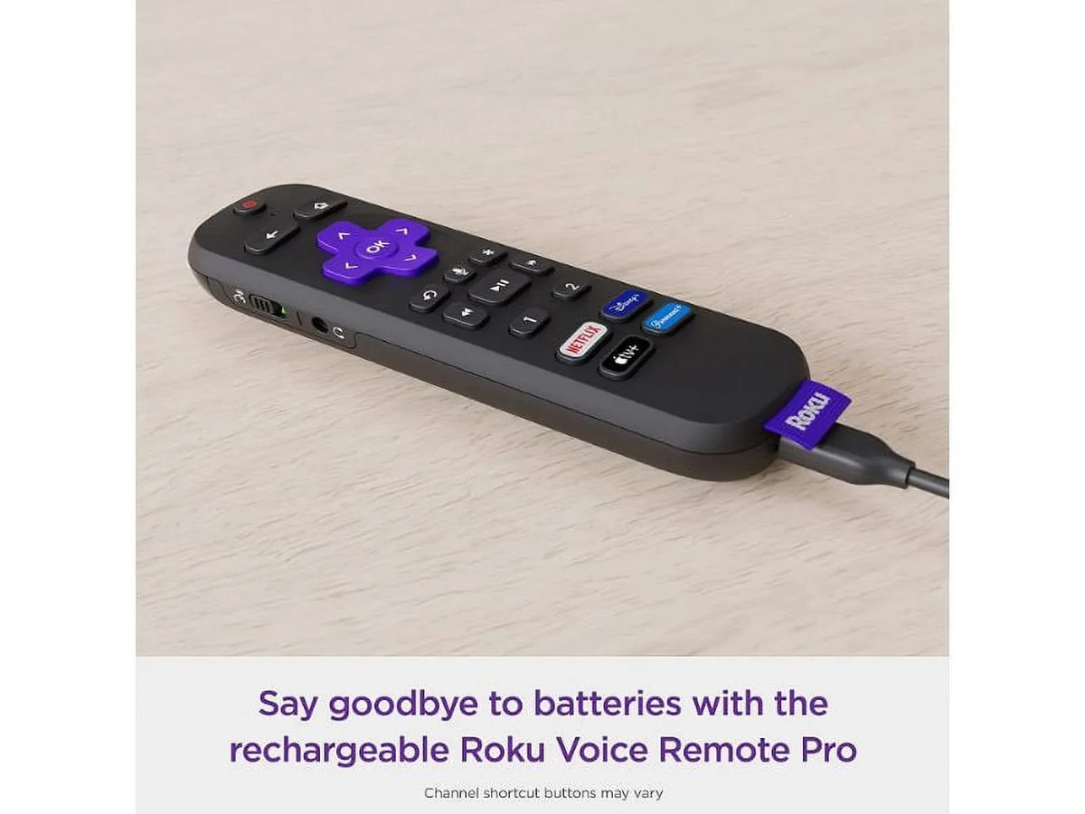 Restored Roku 3821R Streaming Stick 4K+ with Roku Voice Remote Pro, Black (Refurbished)