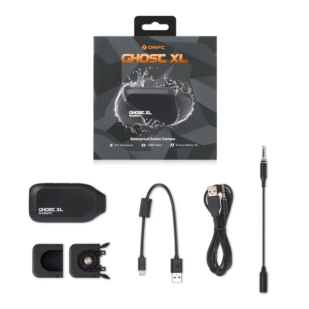 Drift Ghost  Sports Camera, 9 Hour Battery Life Waterproof Camera Support External Mic