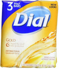 Dial Antibacterial Deodorant Soap Bar, Gold, 4 oz bars, 3 ea Pack of 6