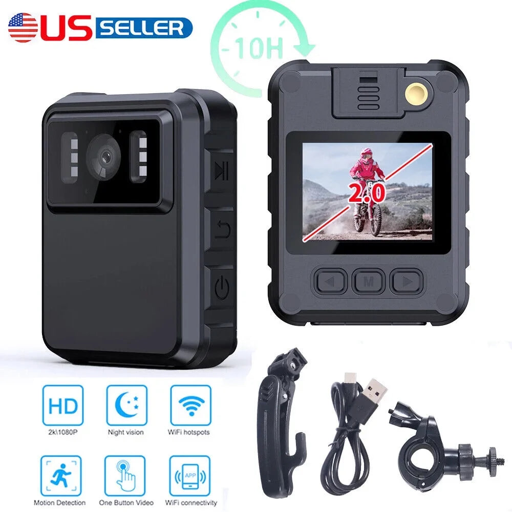 Jahy2Tech Full Colour 2"  Screen Black WiFi Action Helmet Cam 1080P  300W Camcorder  Waterproof Support 128G Memory Loop Record