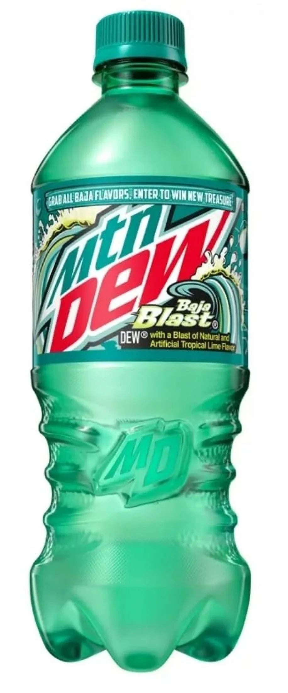 Mountain Dew Mtn Dew, 20 Oz Bottles, 6 Bottles (Baja Blast)