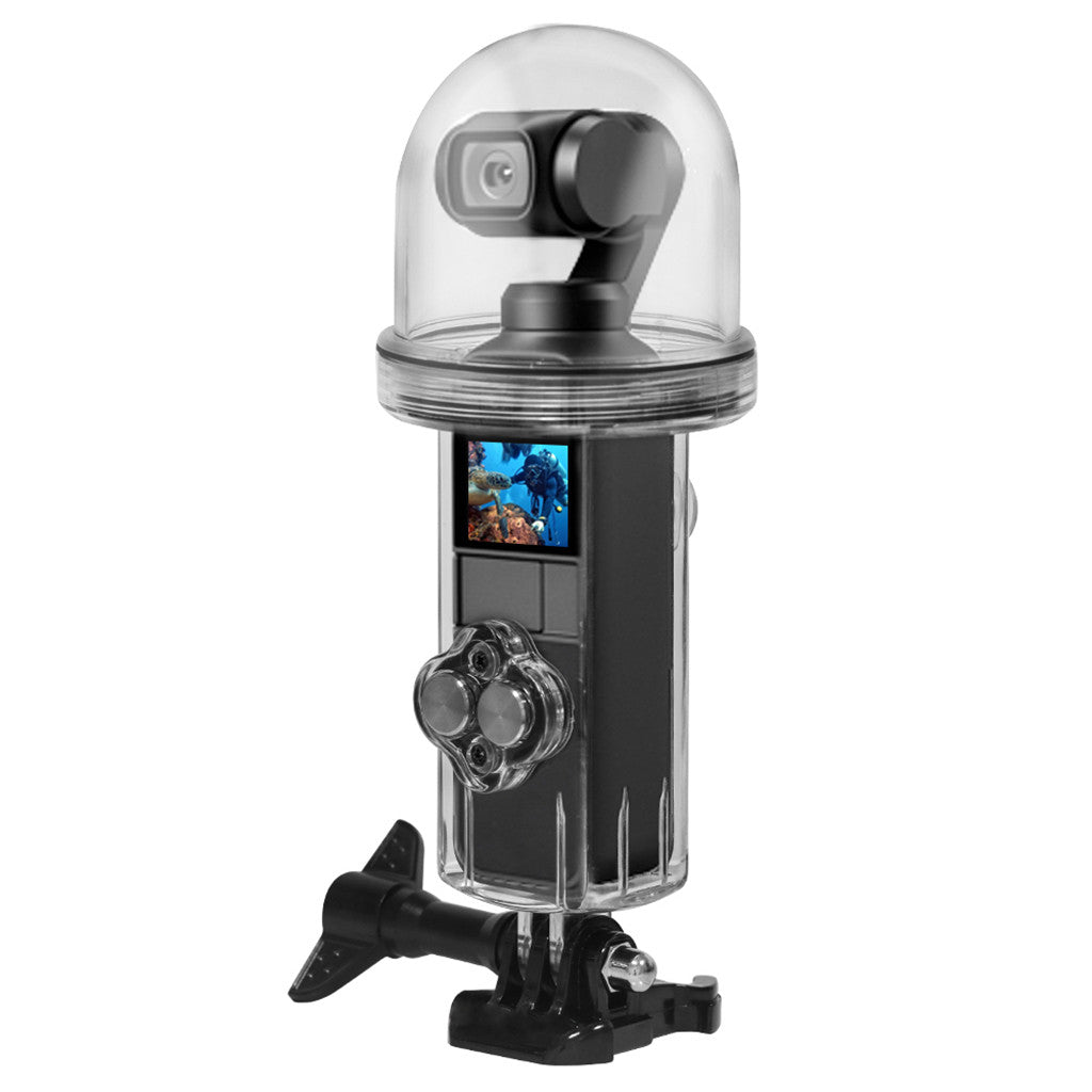 ZiSUGP New Sports Camera Waterproof Housing Case Shell Diving 60M for  Osmo Pocket Digital Watch for Teens Boys
