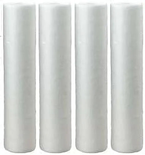 10 Micron 20 Inch  4.5 Inch | 4-Pack Spun Polypropylene Whole House Sediment Water Filter Replacement Cartridge | Compatible With Hydronix -45-2010, Home Water Filter