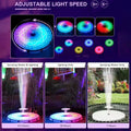Walmeck Fountain Light, Solar Bath Pond Decoration with Remote Control , Outdoor Garden Decor