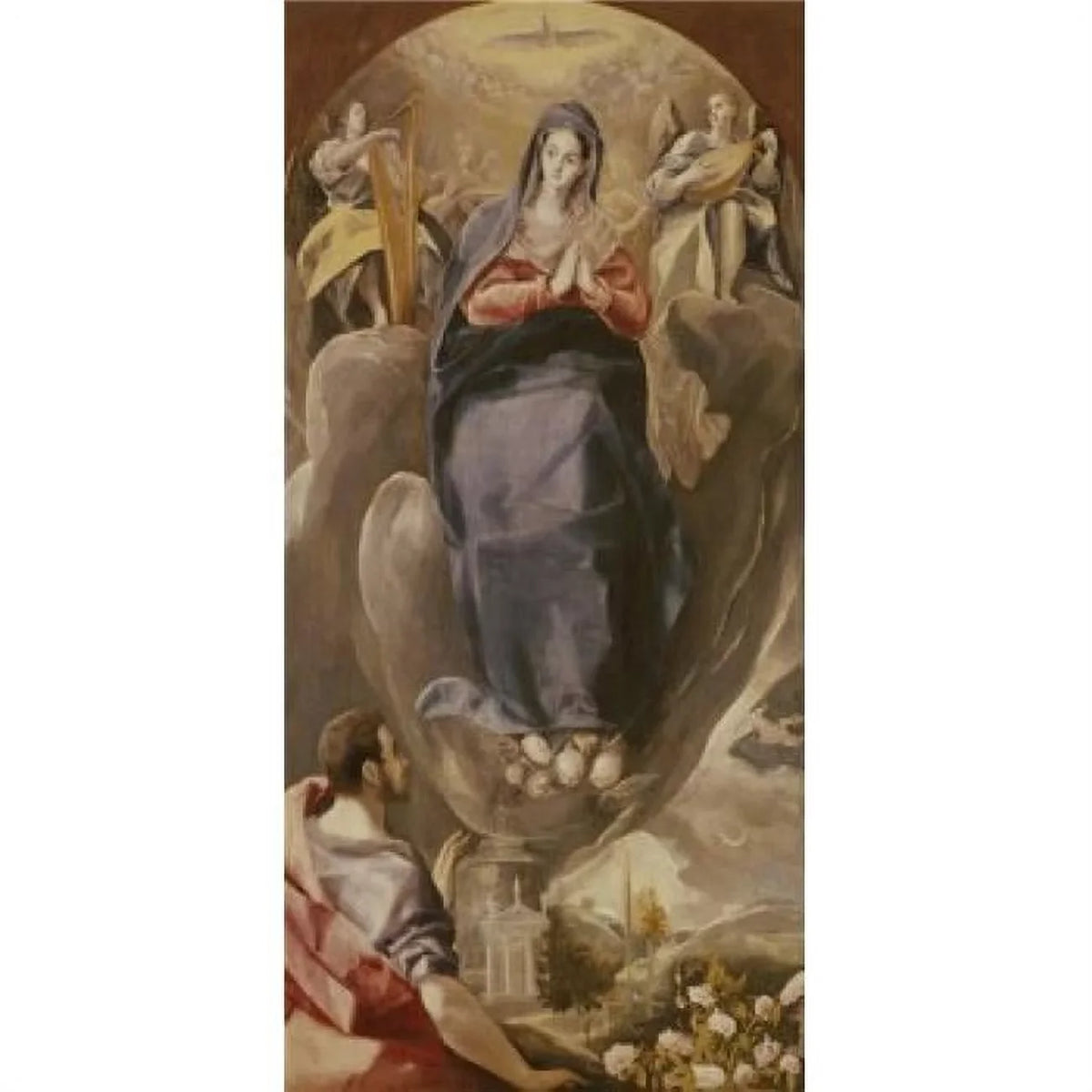 The Immaculate Conception El Greco 1541-1614 Greek Iglesia Santa Cruz Toledo Poster Print - 18 x 24 in.