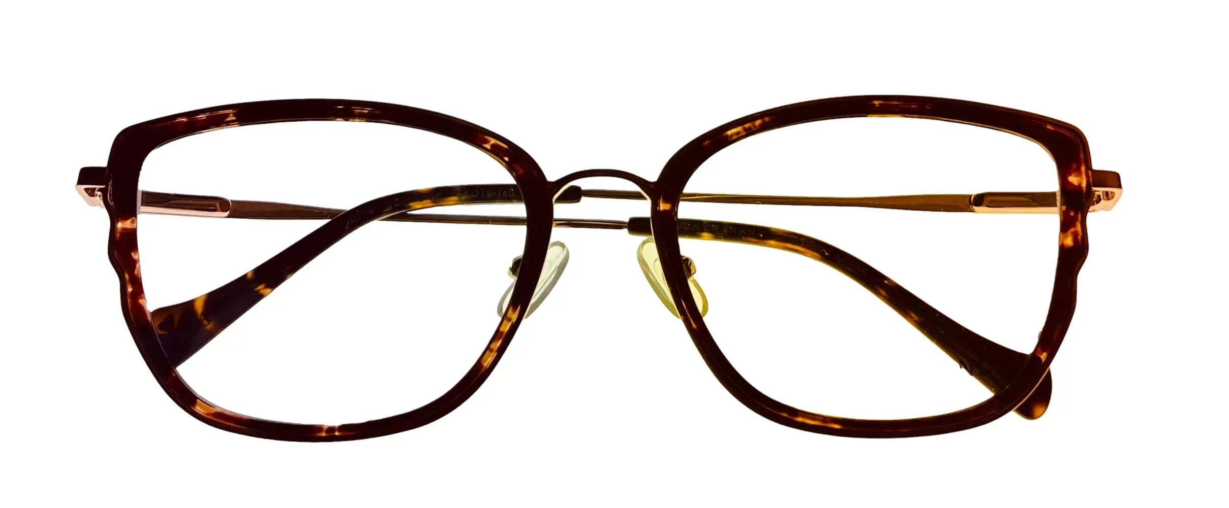 Lucky Brand Women's Eyeglass Tortoise Gold Butterly Metal . 54mm