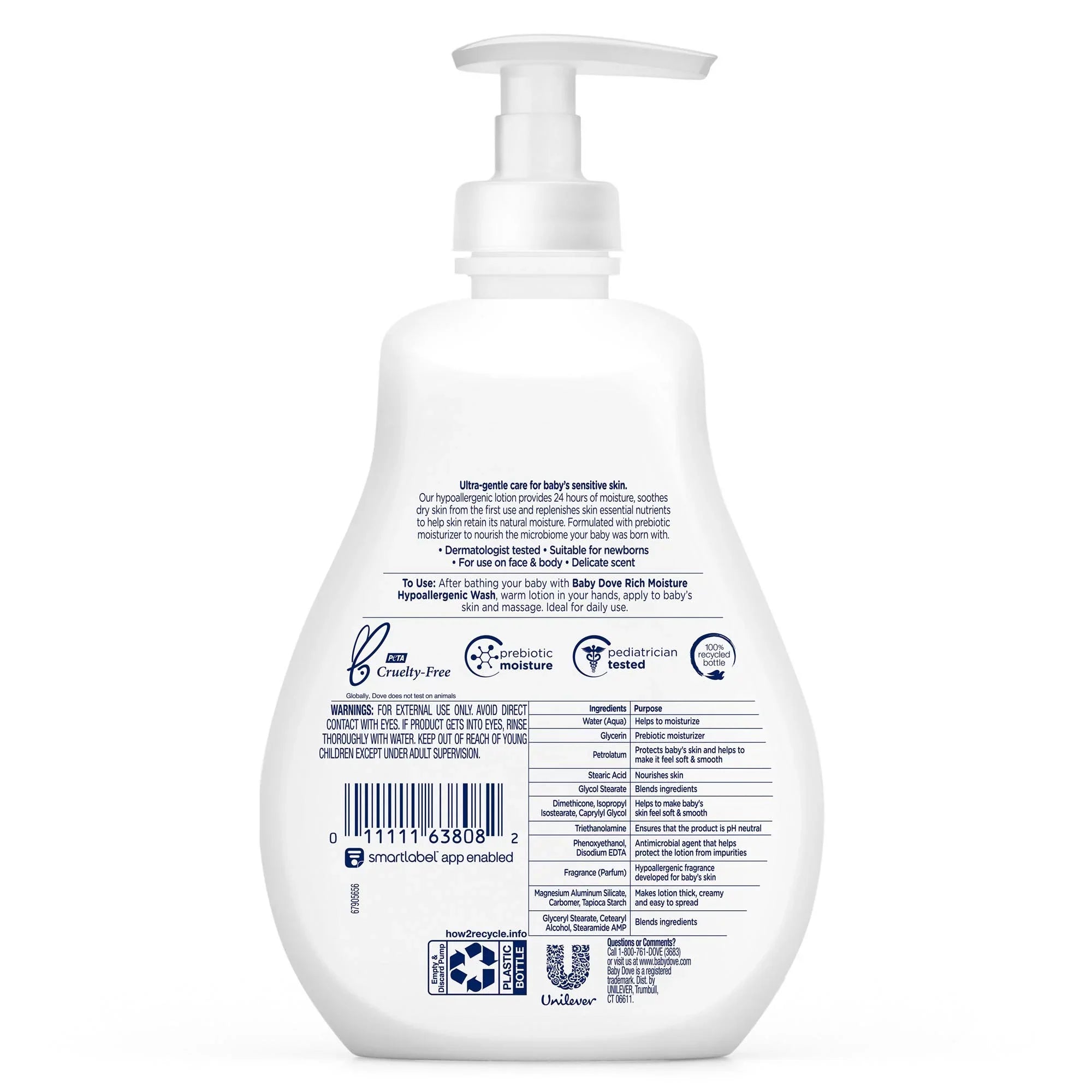 Dove Baby Rich Moisture Lotion 13 oz (Pack of 3)