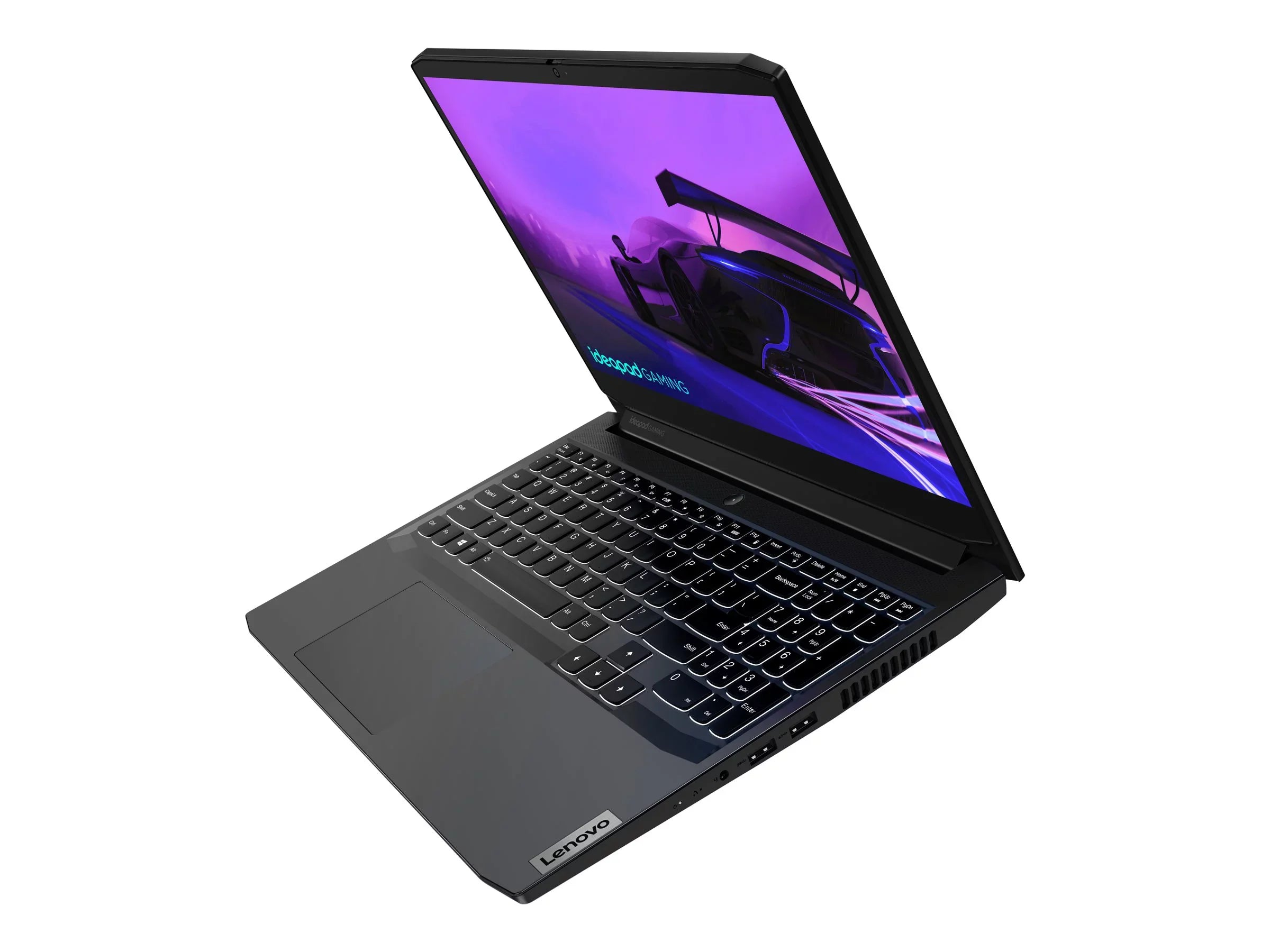 Lenovo IdeaPad Gaming 3 15ACH6 82K2 - 180-degree hinge design -  Ryzen 5 5600H / 3.3 GHz - Win 11 Home -   3050 Ti  - 8   - 512   NVMe,  - 15.6"  1920 x 1080 (Full ) @ 120 Hz - Wi-Fi 6 - shadow black - kbd:
