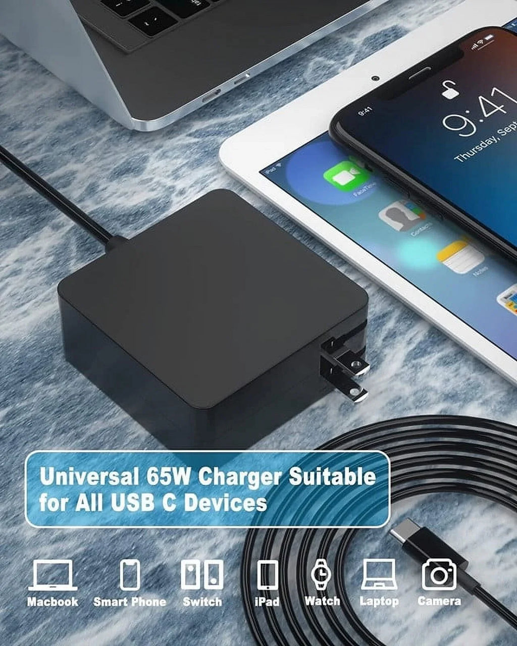Nuxkst 65w - Ac Adapter for Lenovo ThinkPad 11e Yoga Gen 6 20SF0003US power supply charger