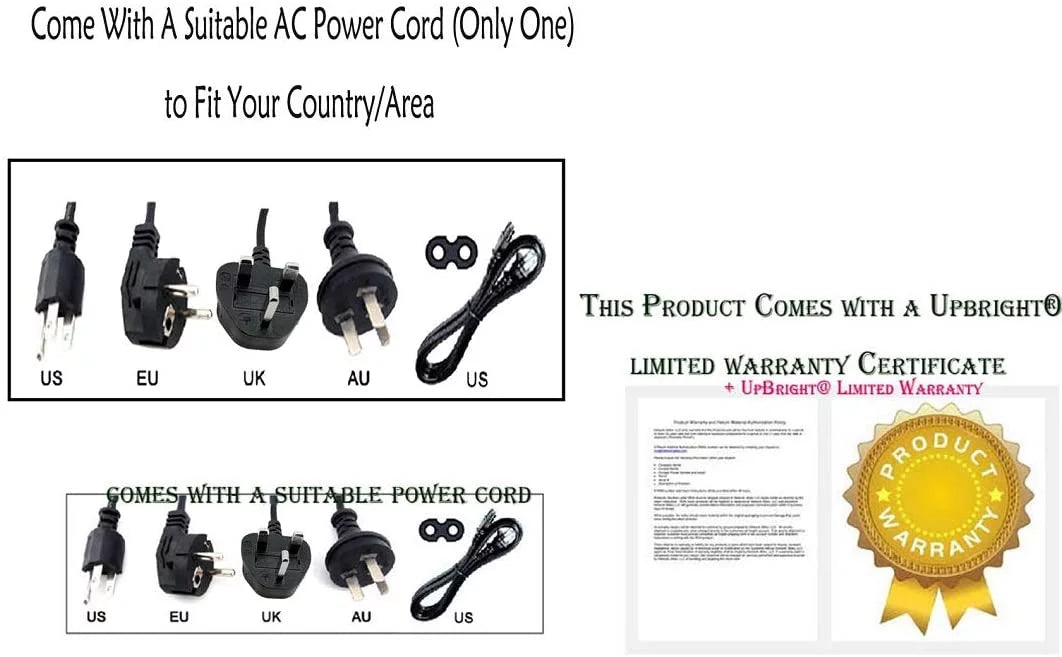 Adapter For Hitachi  Bluetooth SoundBar Sound Bar Speaker Power Supply Cord Cable Battery Charger