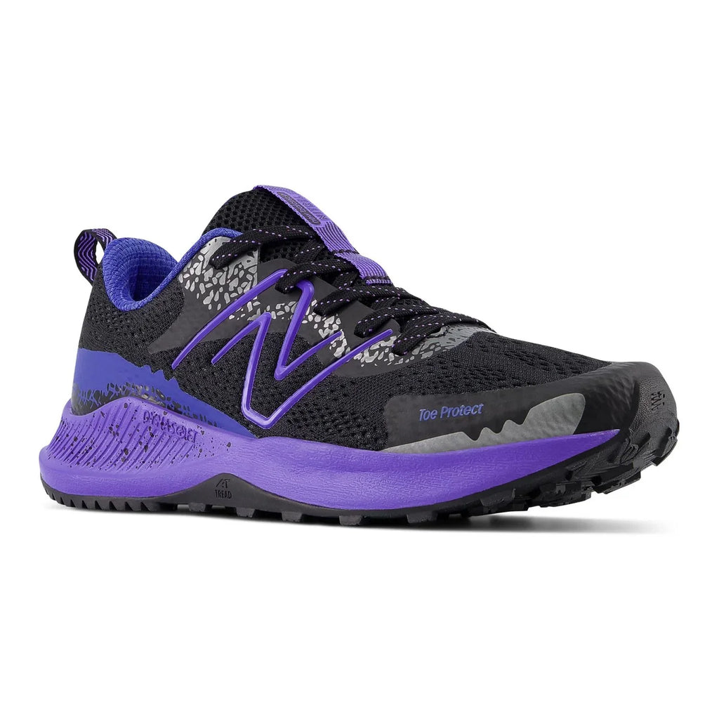 New Balance Dynasoft Nitrel v5 Boys Trail Shoes Color: Black Electric Indigo Size: 5
