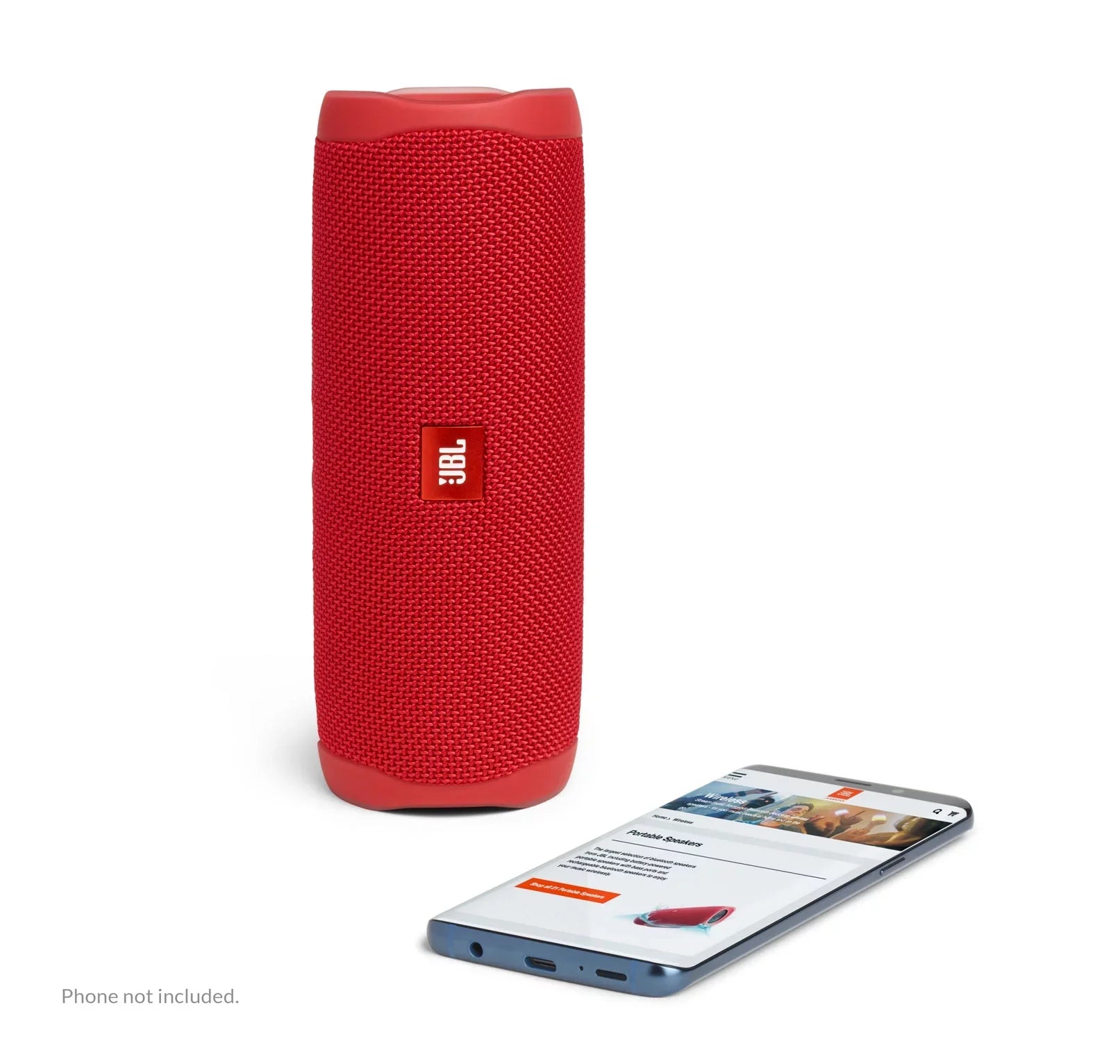 Restored  Flip 5 Red Portable Bluetooth Speaker (Refurbished)