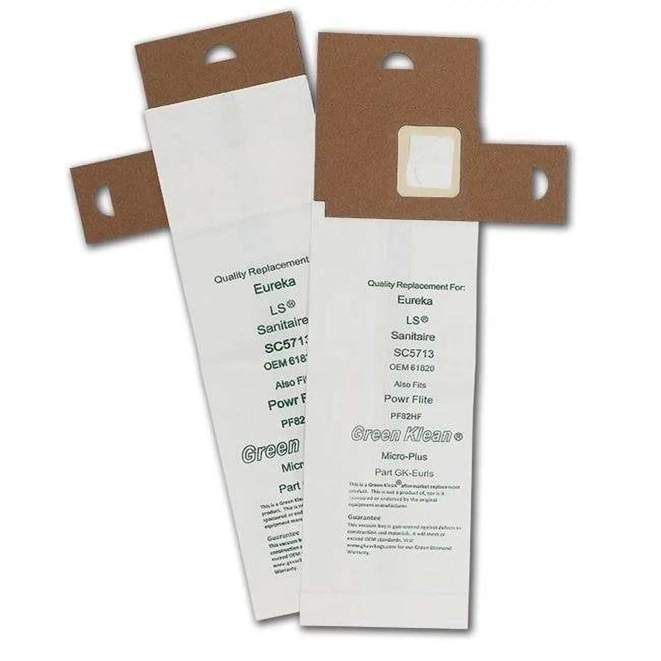 Green Klean  Eureka  LiteSpeed & Sanitaire  Replacement Vacuum Bags - Case of 36