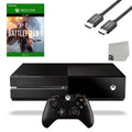Pre-Owned Microsoft Xbox One Original 500GB Gaming Console Black  Cable With Battlefield 1 Game   Bundle (Refurbished: Like New)