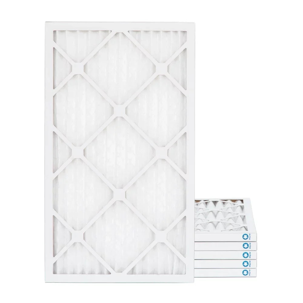 16x25x1  11,  1000 Pleated  Furnace 1" Air Filters by Pamlico. Quantity 6. Actual Size: 15-1/2 x 24-1/2 x 3/4
