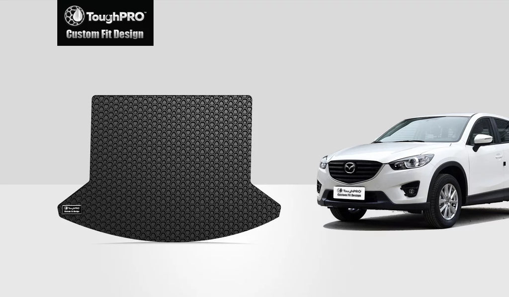 ToughPRO - Cargo Mat Compatible with  -5 - All Weather Heavy Duty (Made in ) - Black Rubber - 2018