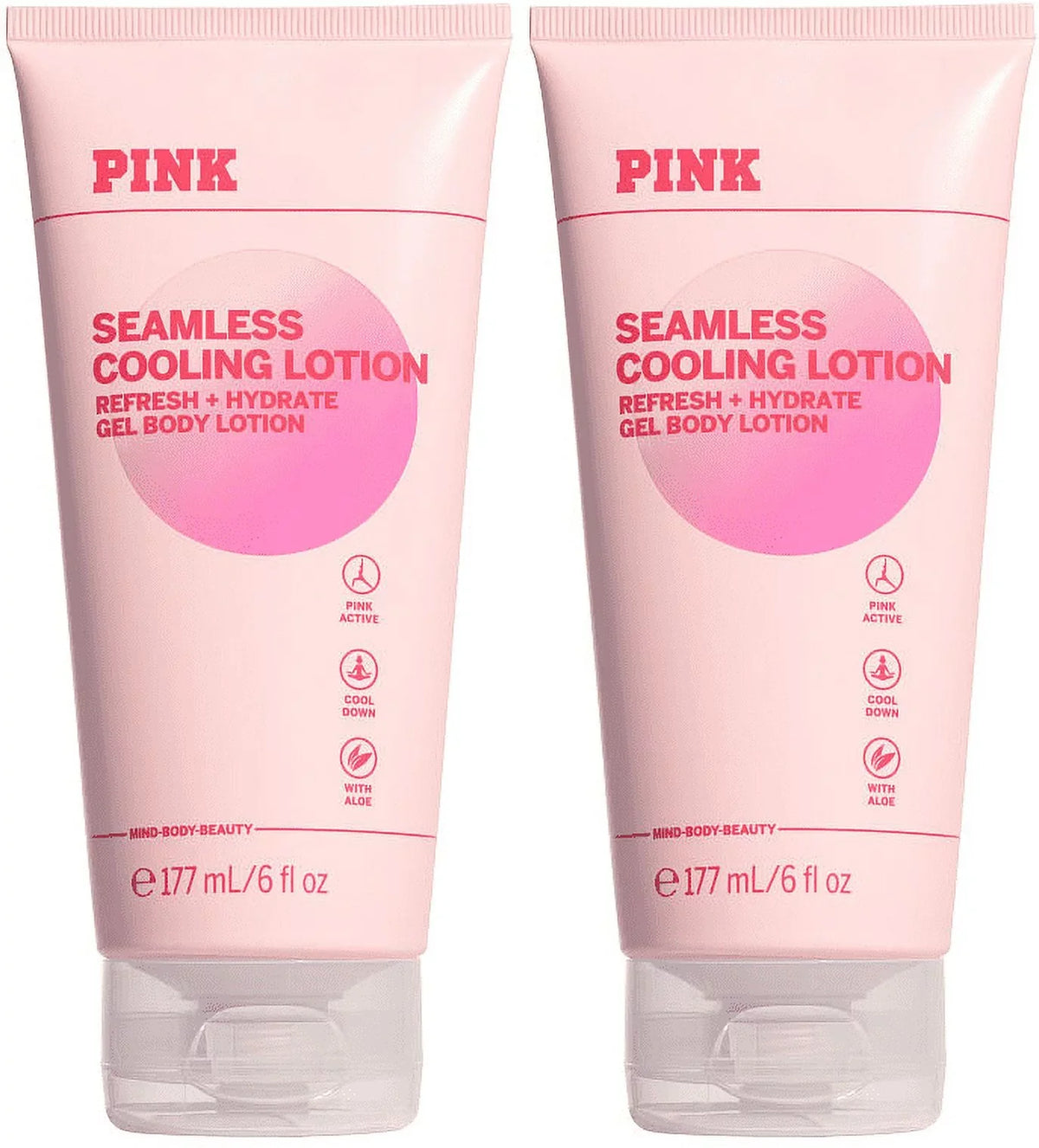 Victoria's Secret/ Seamless Cooling Lotion with Aloe 6 fl. oz. set of 2
