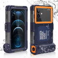 UrbanX Professional [15m/50ft] Swimming Diving Surfing Snorkeling Photo Video Waterproof Protective Case Underwater Housing for  10 Lifestyle And all Phones Up to 6.9 Inch  with Lanyard