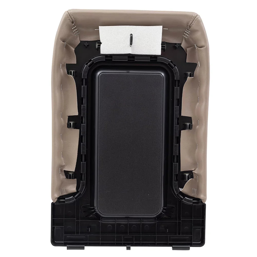 Brock Replacement Tan Center Console Lid Repair Kit Compatible with 2001-2006 Silverado Sierra Pickup Truck Tahoe Yukon &  19127366