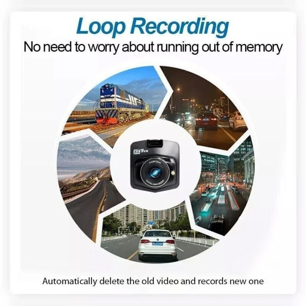 2.4'' Full  1080P Dash Cam Car  Front or Rear Camera Night Vision -sensor