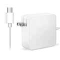 Compatible White 65W Type-  Adapter Charger Replacement for Lenovo 300e Chromebook 2nd Gen  Type 81QC